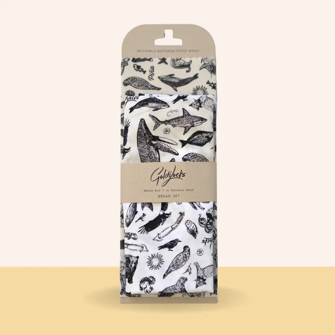 Wax Wrap Bread Bag Set