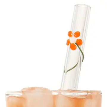 Handcrafted Glass Smoothie Straws