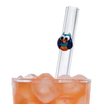 Handcrafted Glass Smoothie Straws