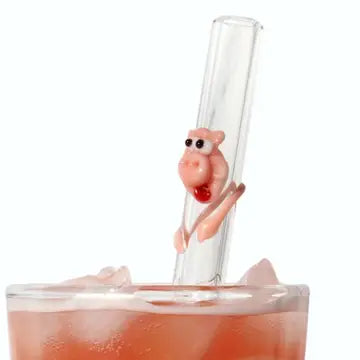 Handcrafted Glass Smoothie Straws