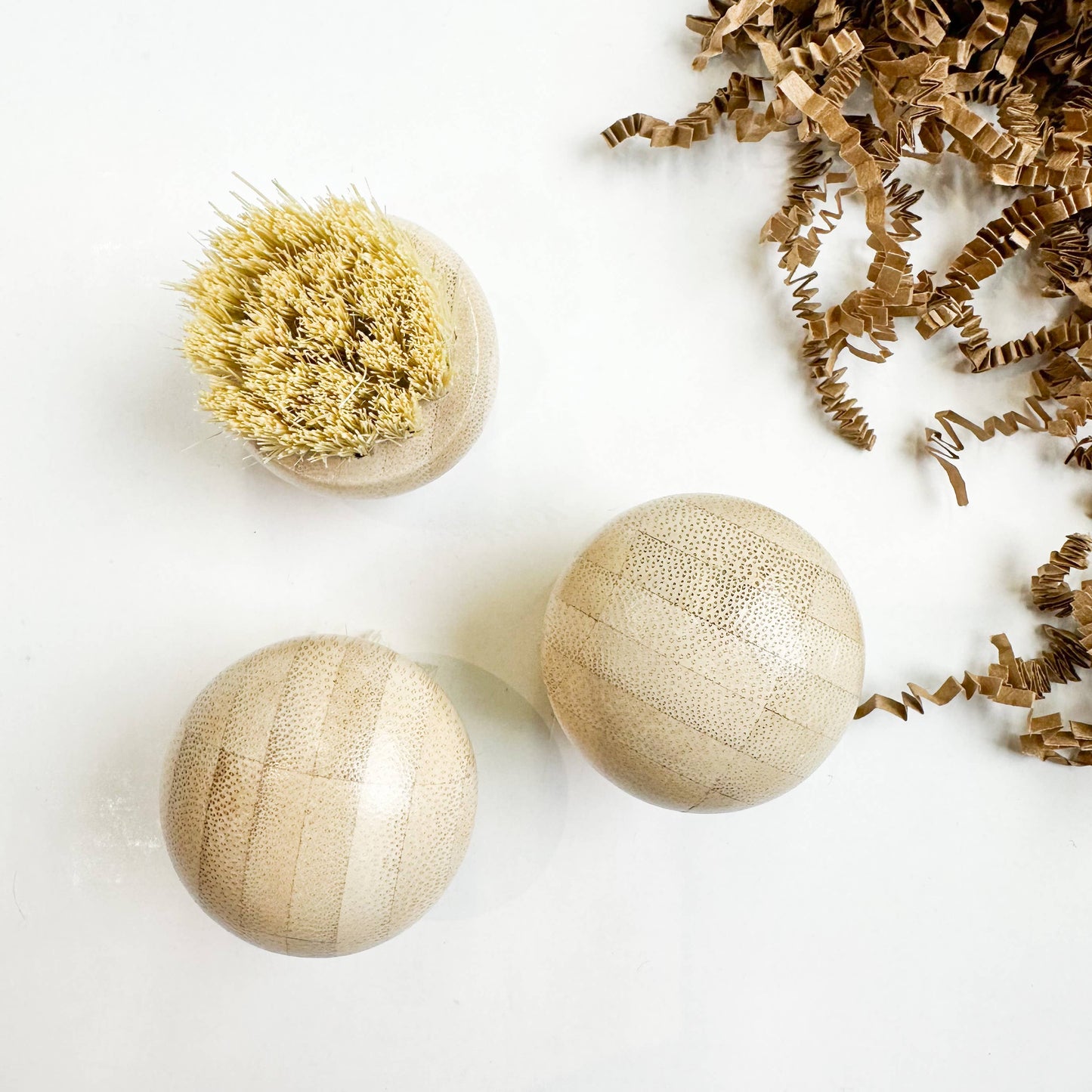 Bamboo Mushroom Brush with Natural Bristles