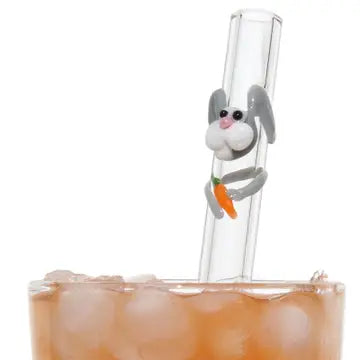 Handcrafted Glass Smoothie Straws