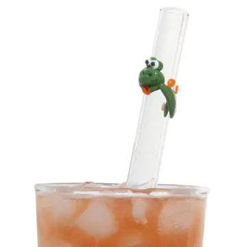 Handcrafted Glass Smoothie Straws