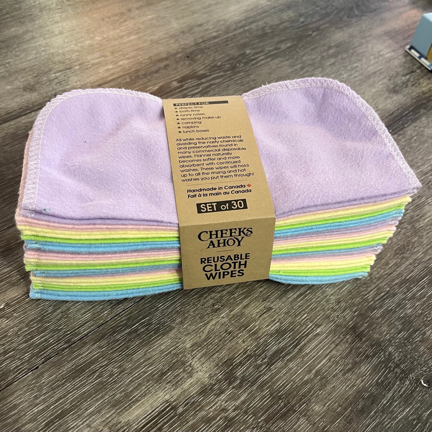 Reusable Cloth Wipes- 30 pack