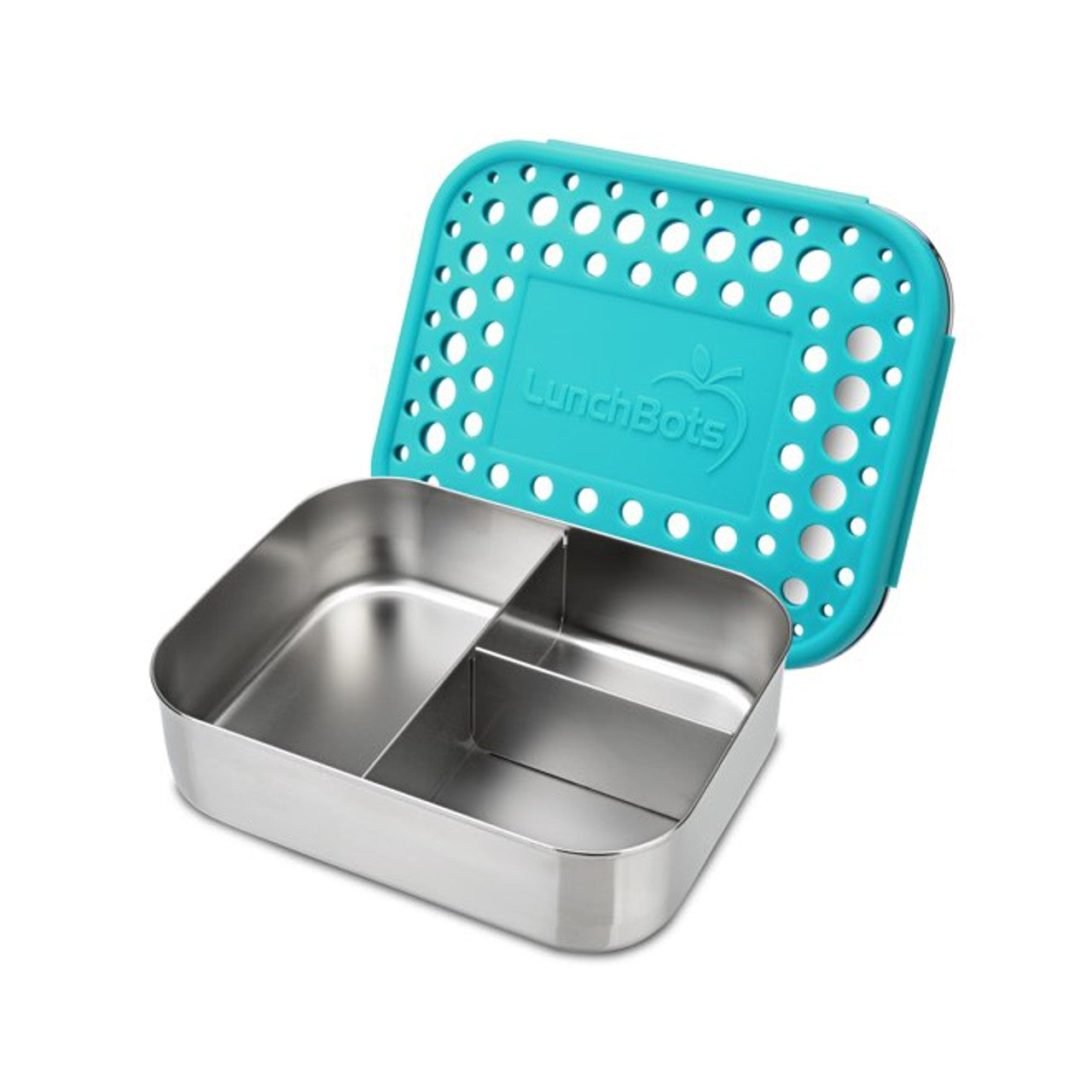 Lunchbots Medium Trio Stainless Bento with Dot Lid