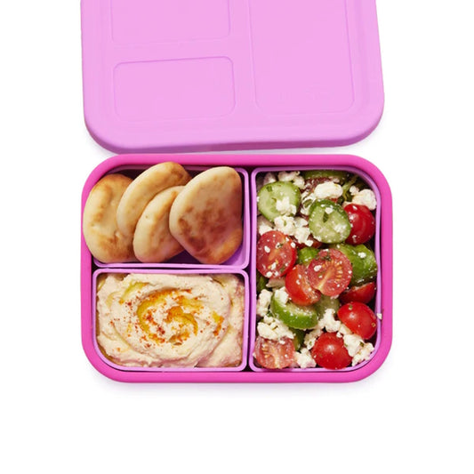 Lunchbots Build-A-Bento Medium Platinum Silicone Bento Box