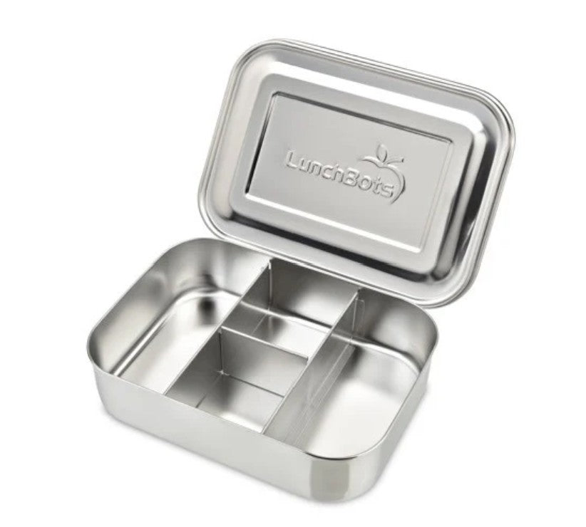 Lunchbots Small Stainless 4-Compartment Protein Packer Bento