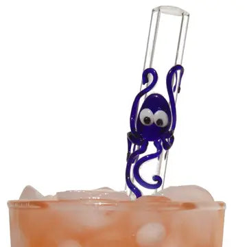Handcrafted Glass Smoothie Straws