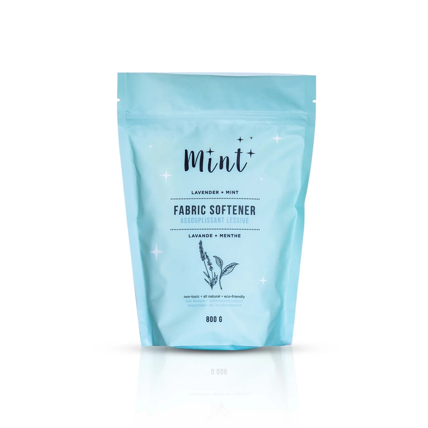Mint Fabric Softener, 800g Pouch- Refillable