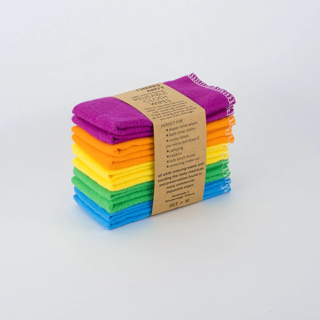 Reusable Cloth Wipes- 10 pack