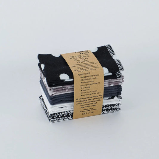Reusable Cloth Wipes- 10 pack