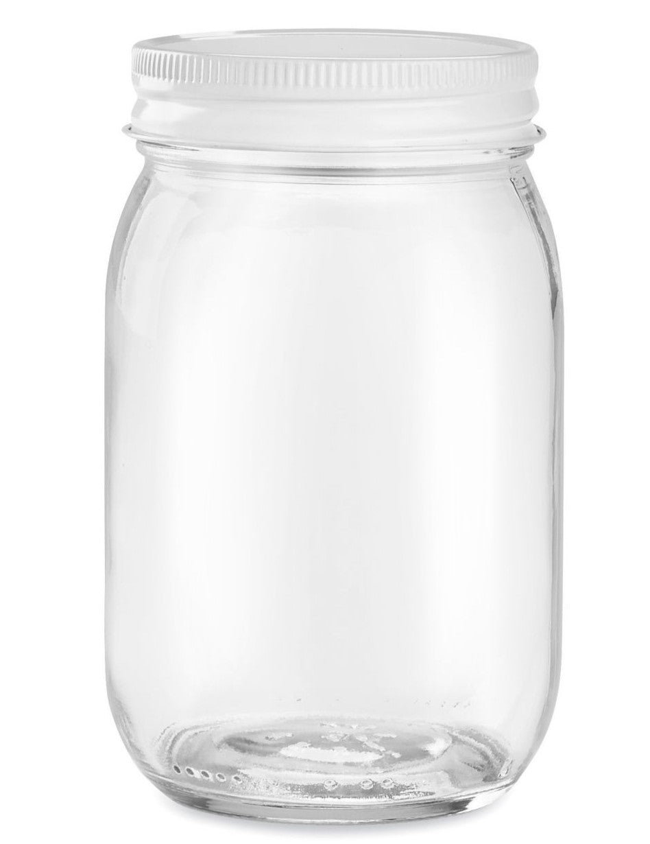 Narrow Mouth Shouldered Bottle with Metal Lid