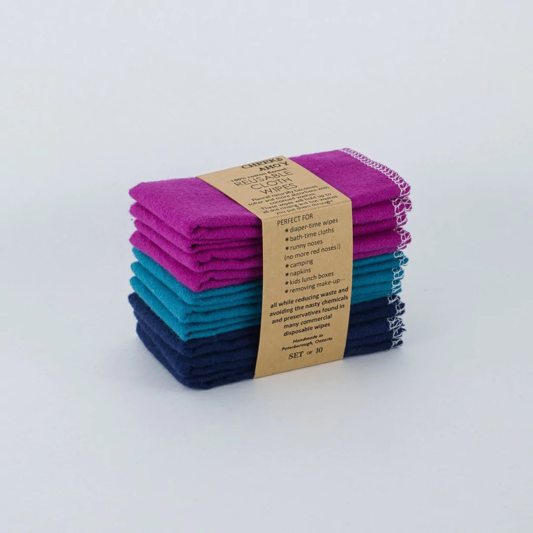 Reusable Cloth Wipes- 10 pack