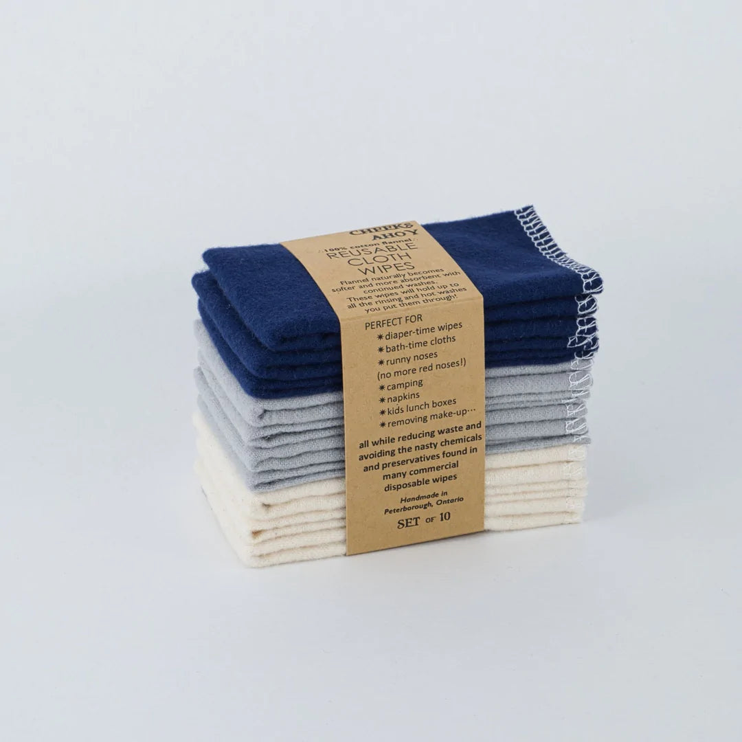 Reusable Cloth Wipes- 10 pack