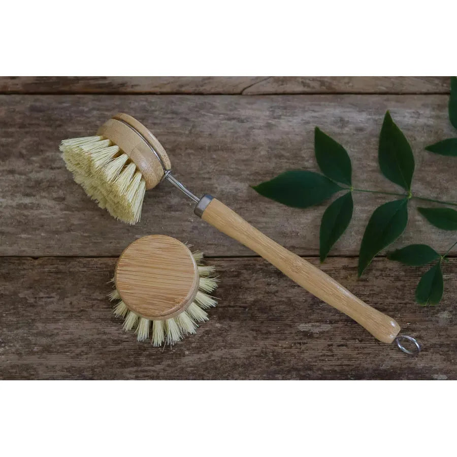 Bamboo Dish Brush with Replaceable Heads