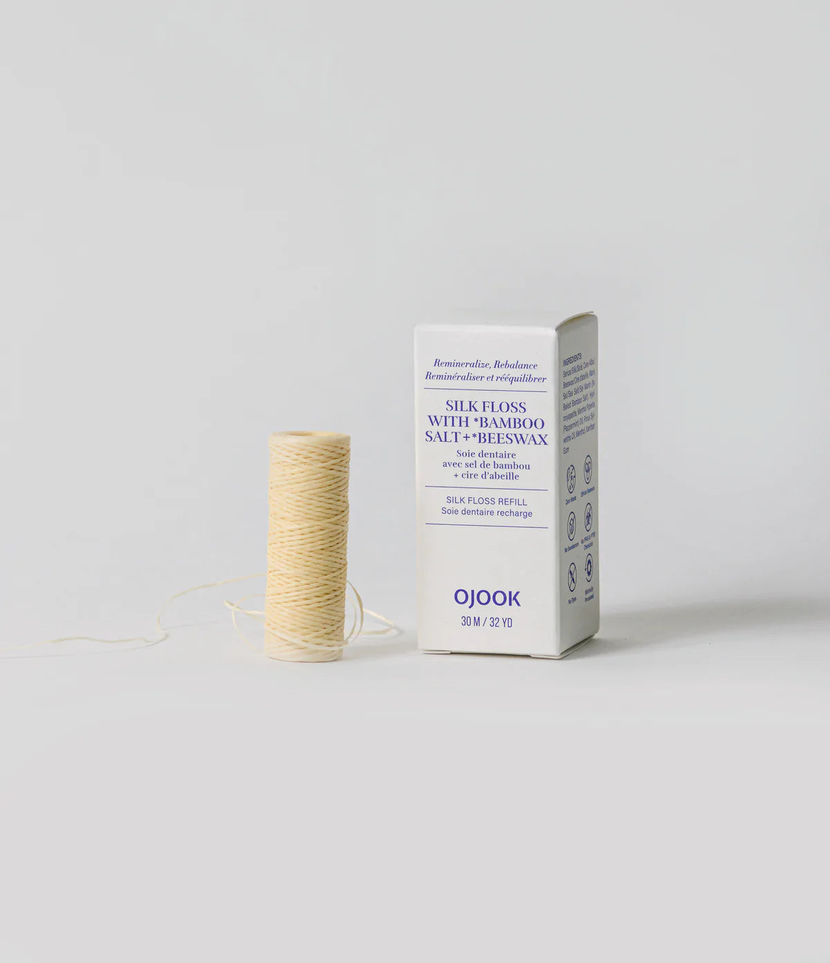 Zero Waste Silk Floss with Bamboo Salt & Beeswax