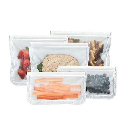 (re)zip: Lay-Flat 3x Lunch & 2x Snack Size Bag Kit (5 piece kit)