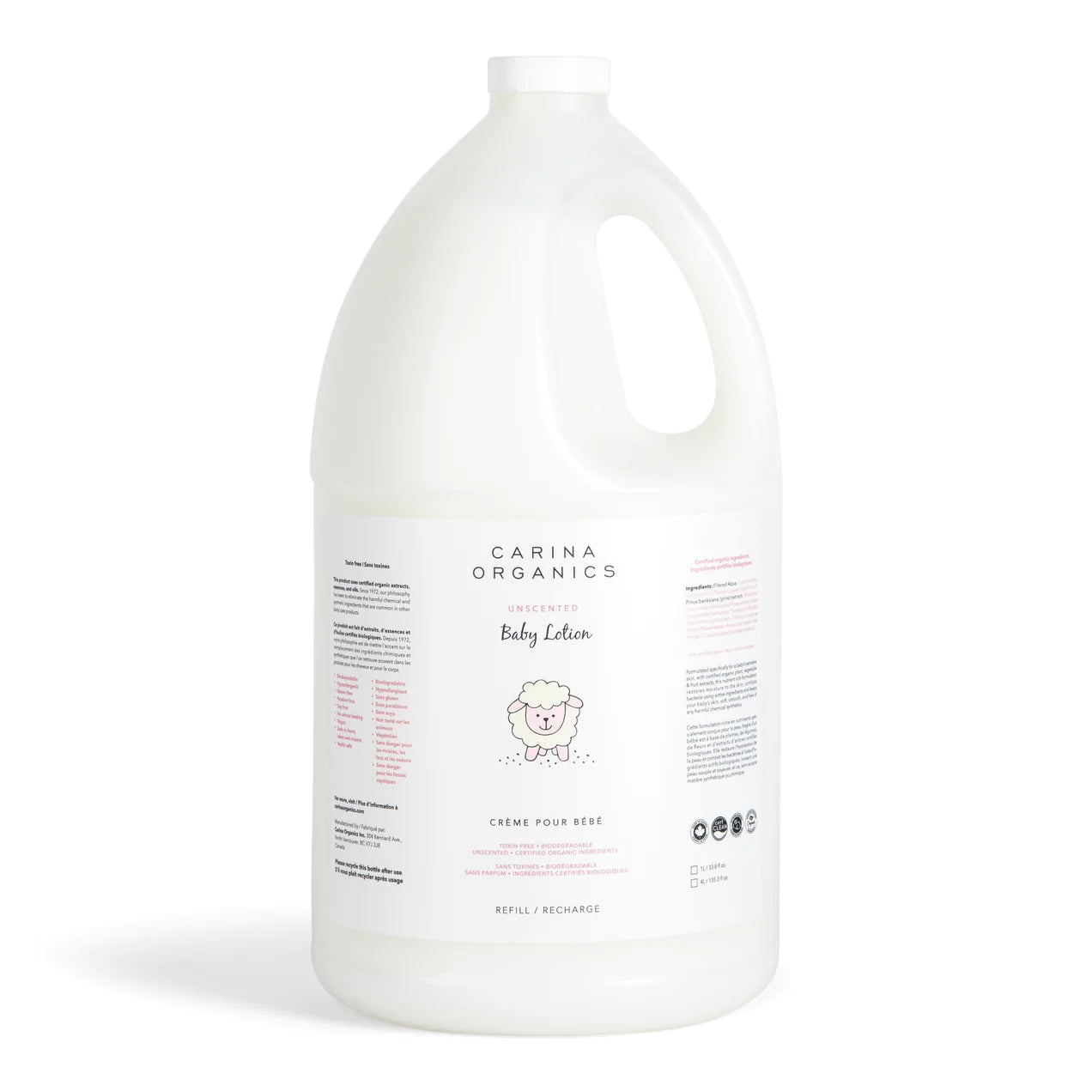 BULK Carina Organics Lotion- 4L