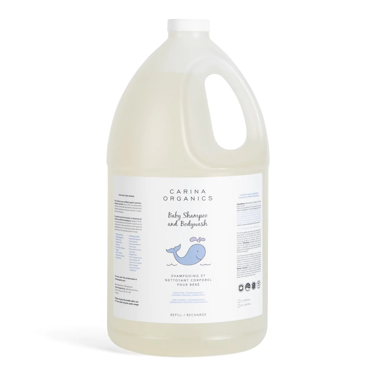 BULK Carina Baby Shampoo & Body Wash- 4L