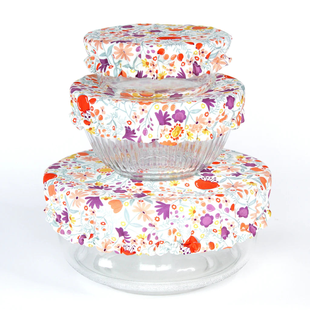 Lined Bowl Covers, Set of 3