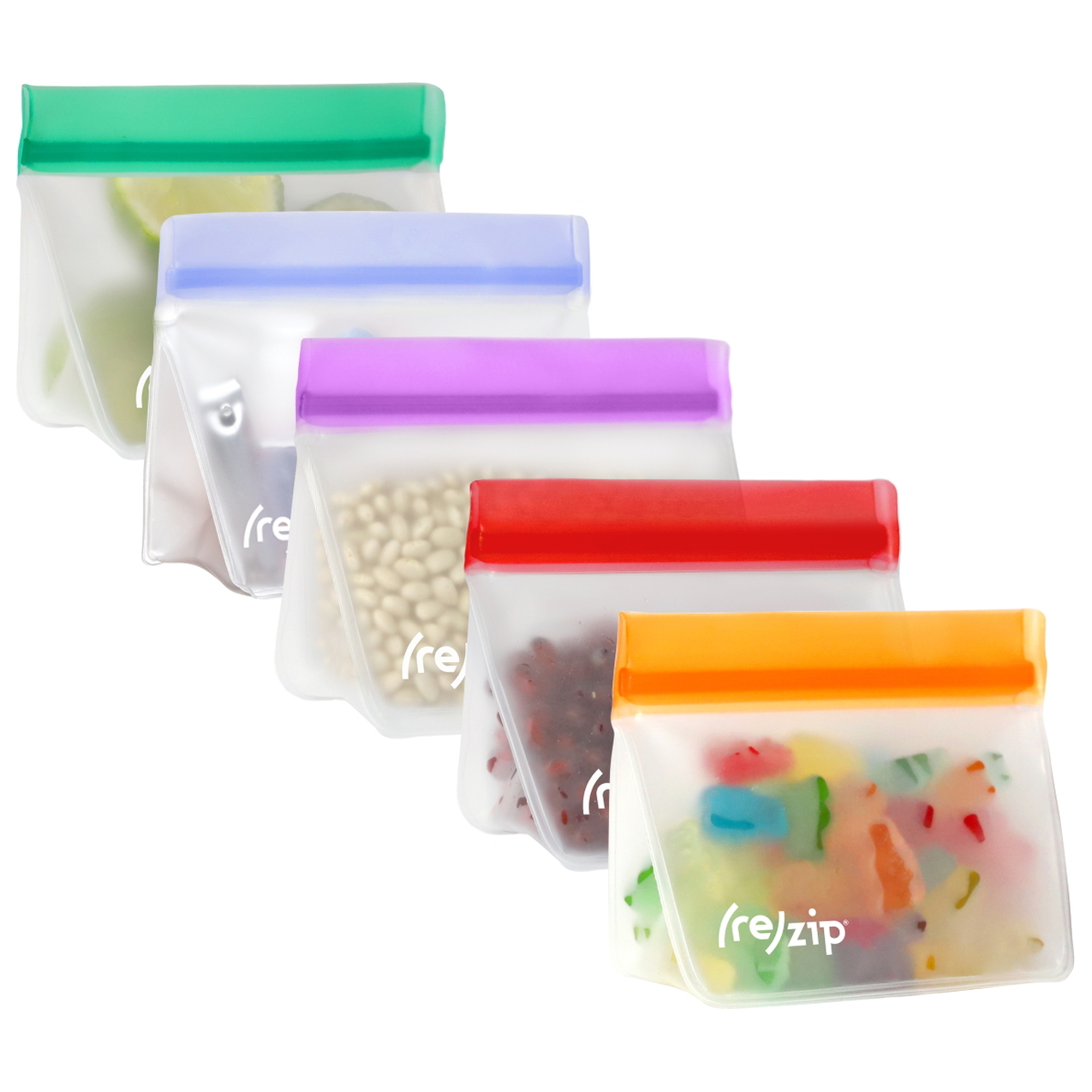 (re)zip: Stand-Up Reusable Storage Bags (5 pack)