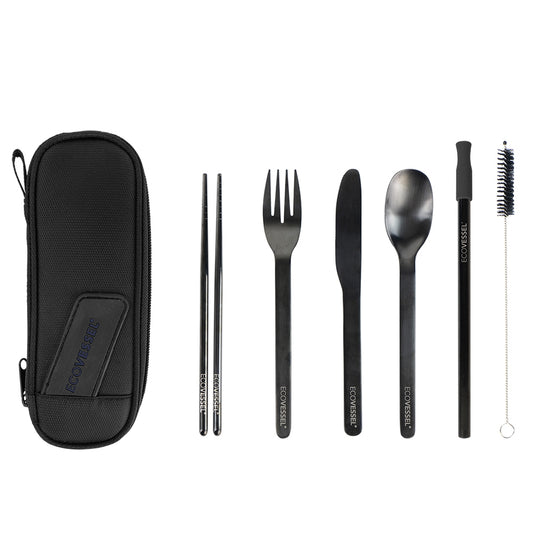 Wanderware 6-Piece Reusable Stainless Steel Utensil Set