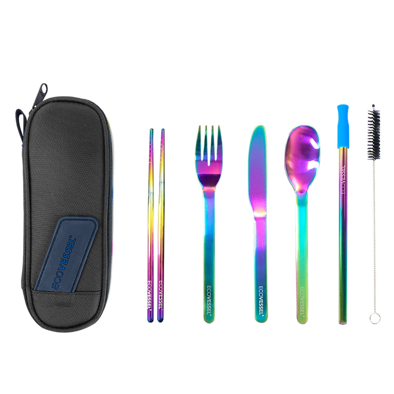 Wanderware 6-Piece Reusable Stainless Steel Utensil Set