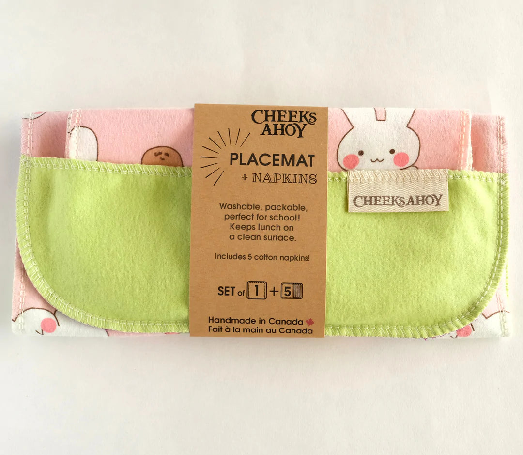 Kids Placemat & Cloth Napkins (5 pack)
