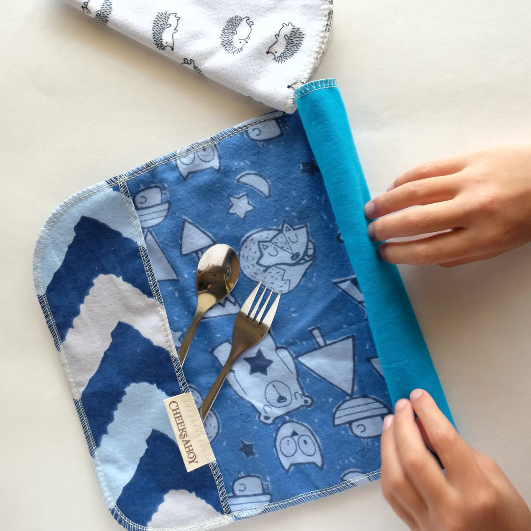 Kids Placemat & Cloth Napkins (5 pack)