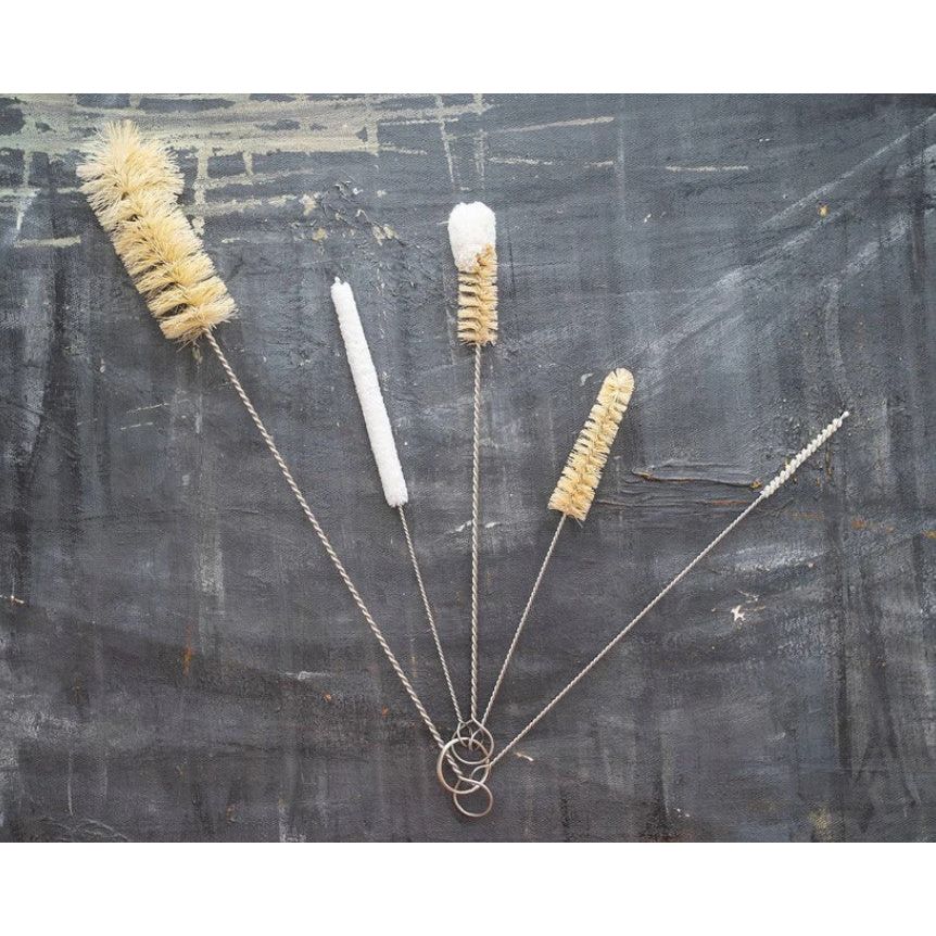 Set of 5 Sisal Bottle Brushes