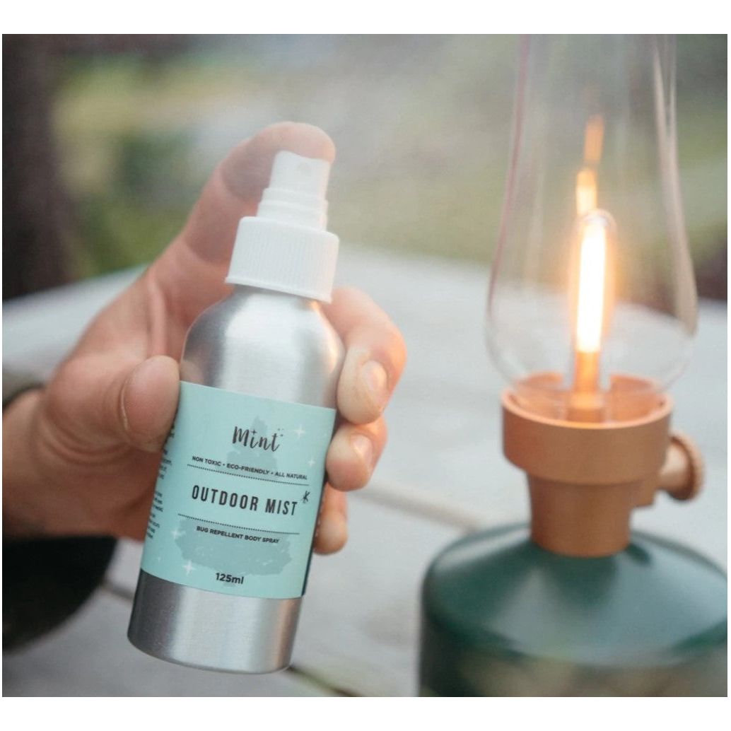 Mint Outdoor Mist (Bug Repellent), 125ml refillable aluminum bottle