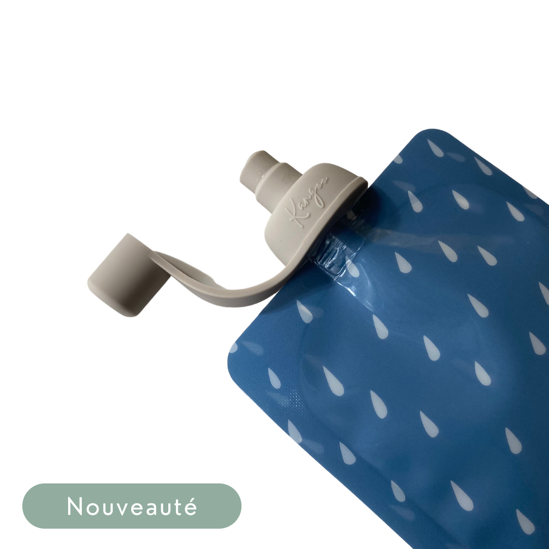 Anti-spill spouts for food pouches (2 units)