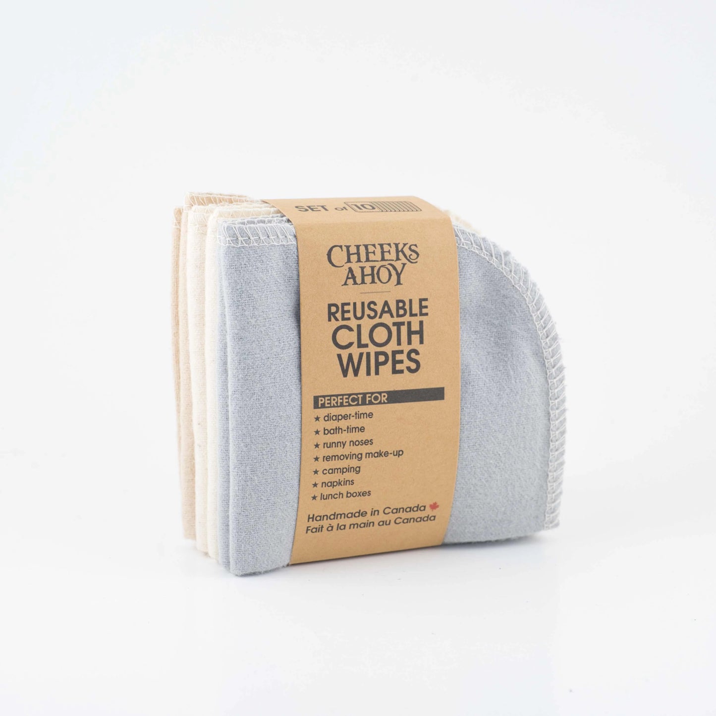 Reusable Cloth Wipes- 10 pack