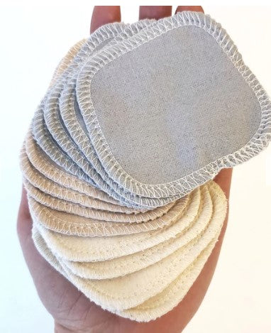 Cotton Facial Rounds (12 pack) with Mesh Laundry Bag