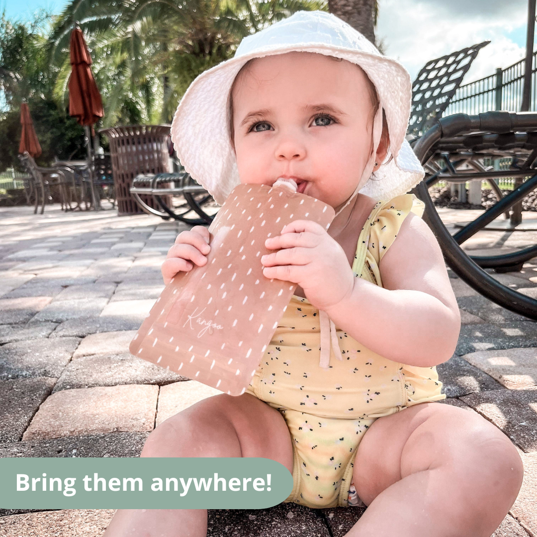 Reusable Baby Food Pouches – Refillable Squeeze Pouch