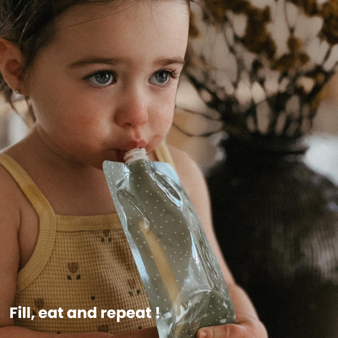Reusable Baby Food Pouches – Refillable Squeeze Pouch