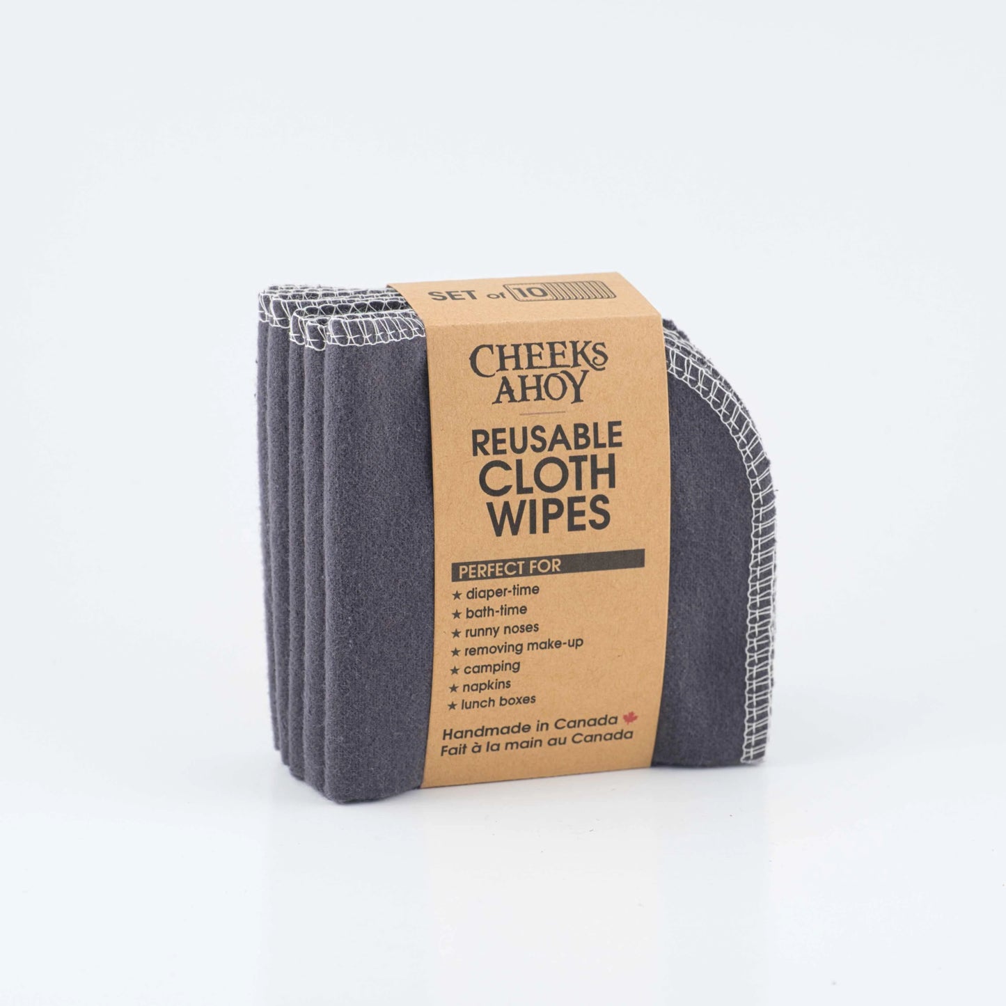 Reusable Cloth Wipes- 10 pack