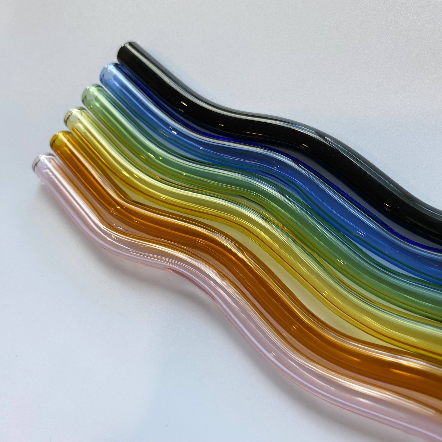 Wavy Glass Straws