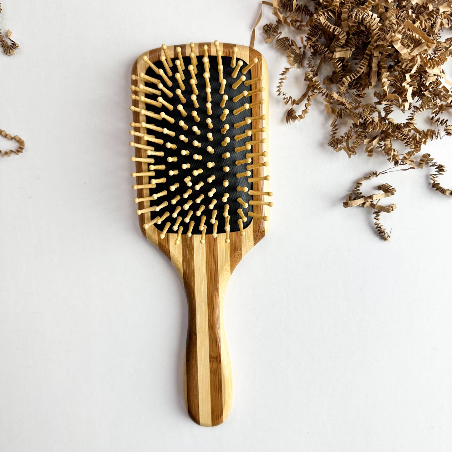 Plastic Free Striped Bamboo Hair Brush