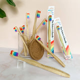 RAINBOW Adult Soft Bamboo Toothbrush