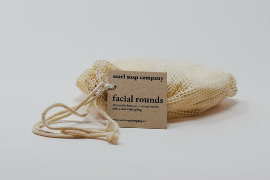 Searl Soap Co. Cotton Facial Rounds with Laundry Bag