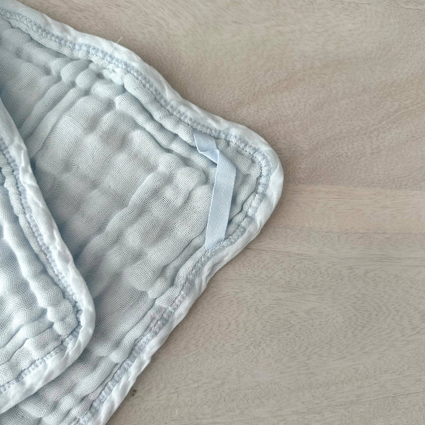 Muslin Burp Cloth Gauze Towel Baby Blue