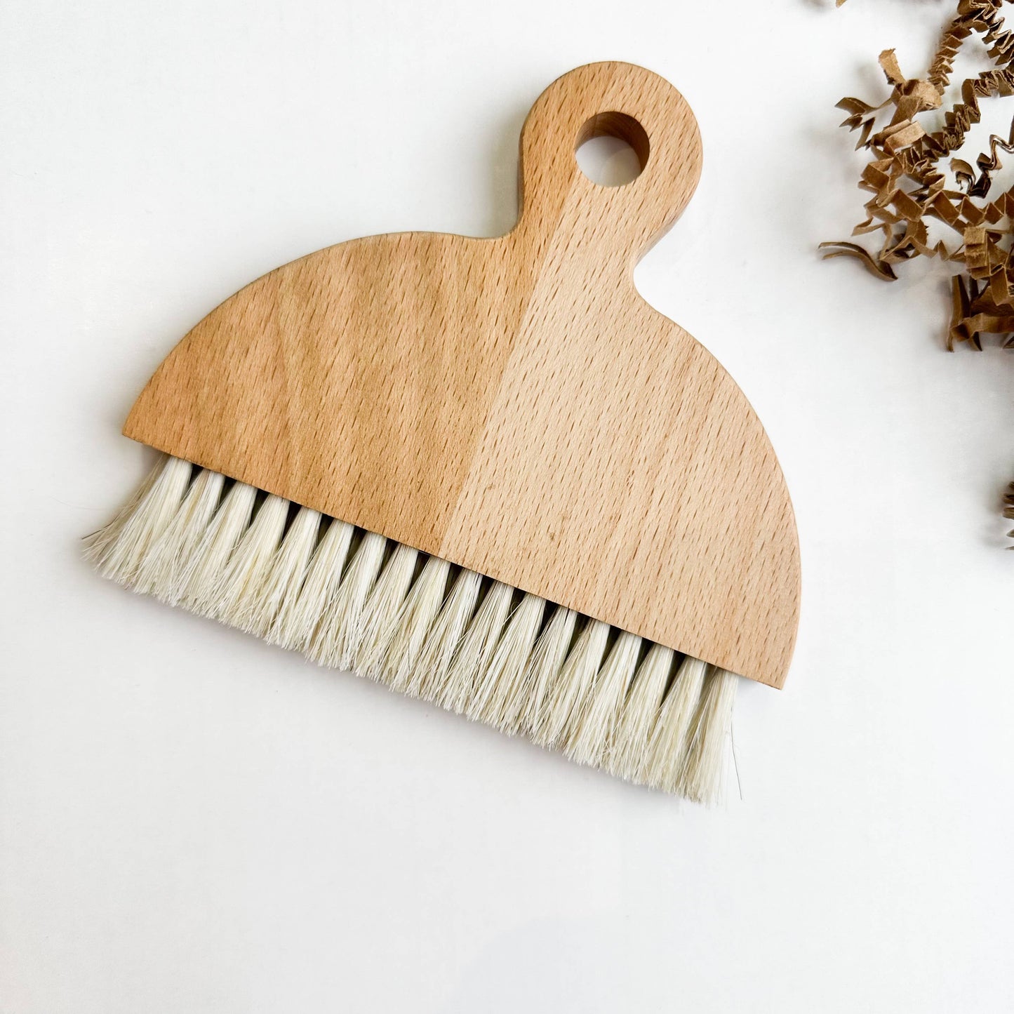 Wooden Mini Broom & Dustpan Set- Natural Bristles