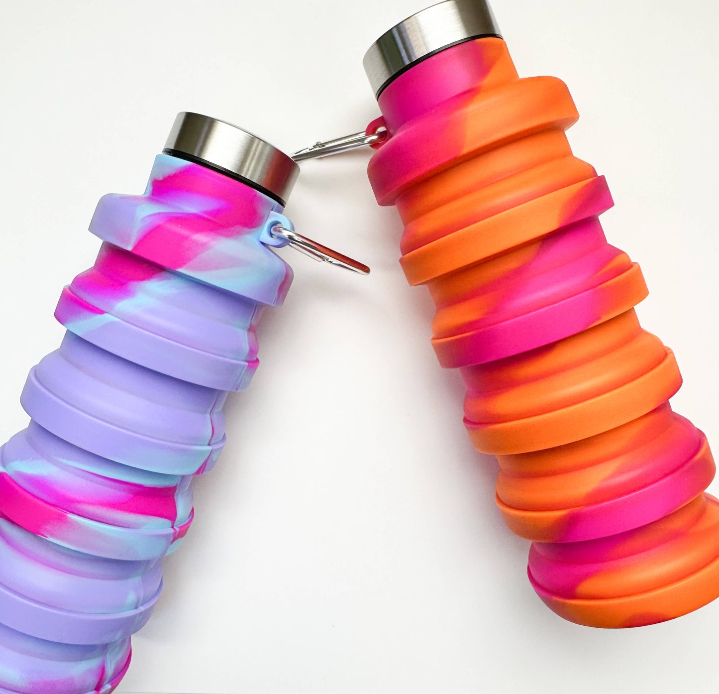 Reusable Collapsible Silicone Bottles