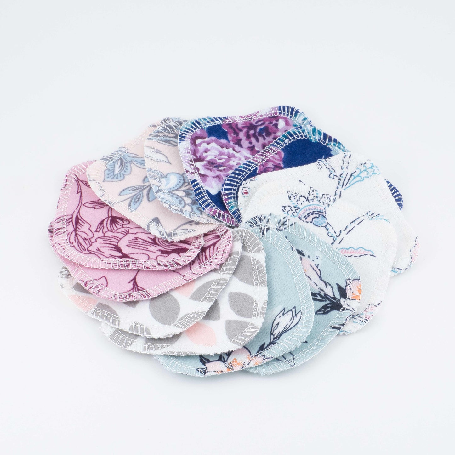 Cotton Facial Rounds (12 pack) with Mesh Laundry Bag