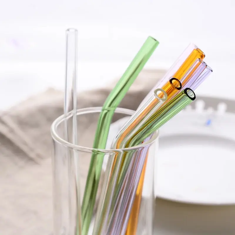 Glass Straw - Bent -180x8mm