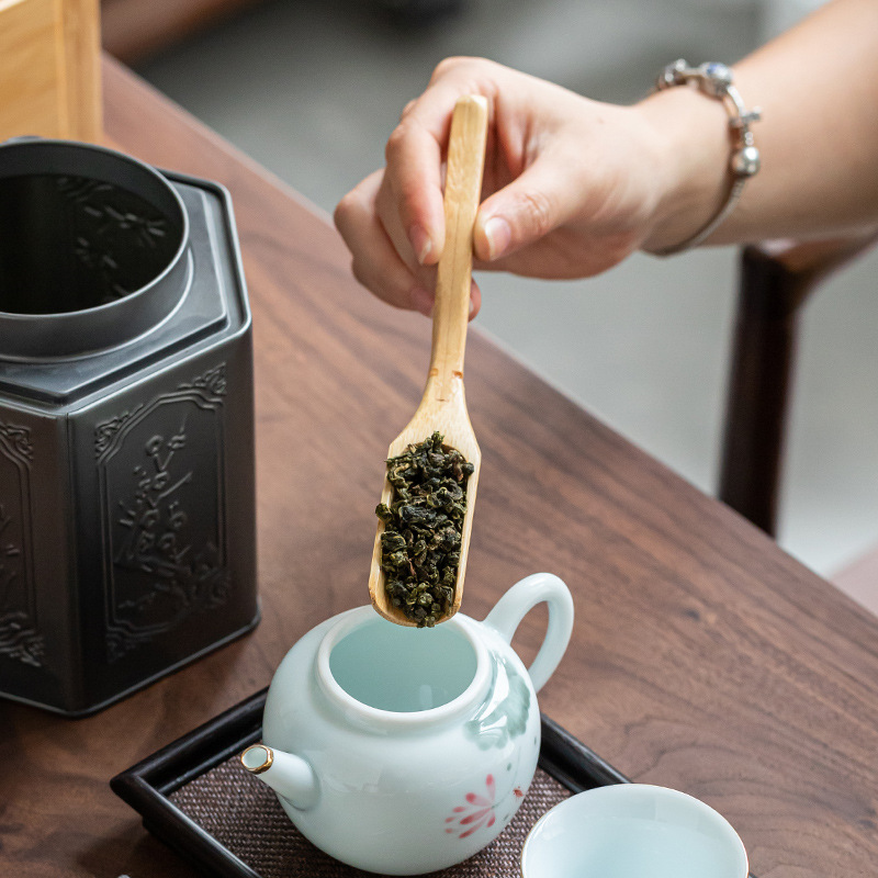 Natural Bamboo Wooden Tea Spoon - 17cm