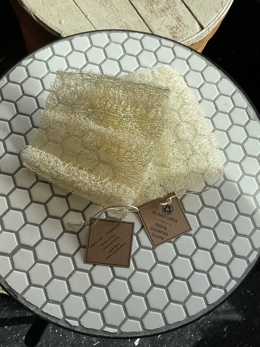 Locally Grown Luffa Dish Cloth
