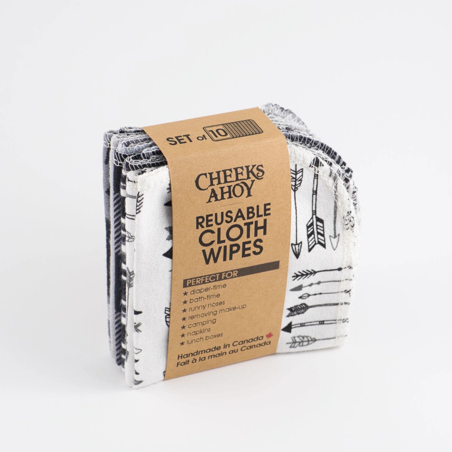 Reusable Cloth Wipes- 10 pack