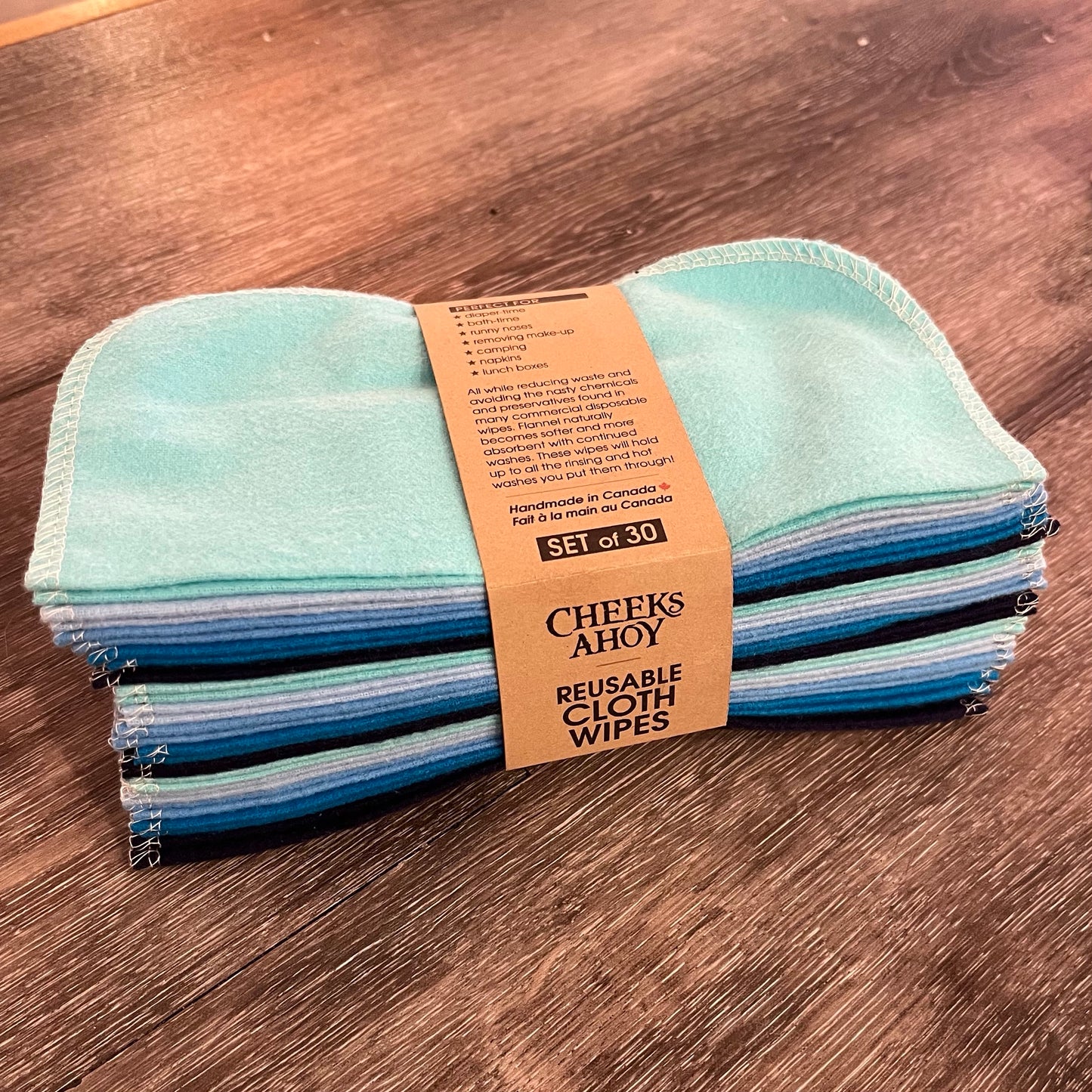 Reusable Cloth Wipes- 30 pack